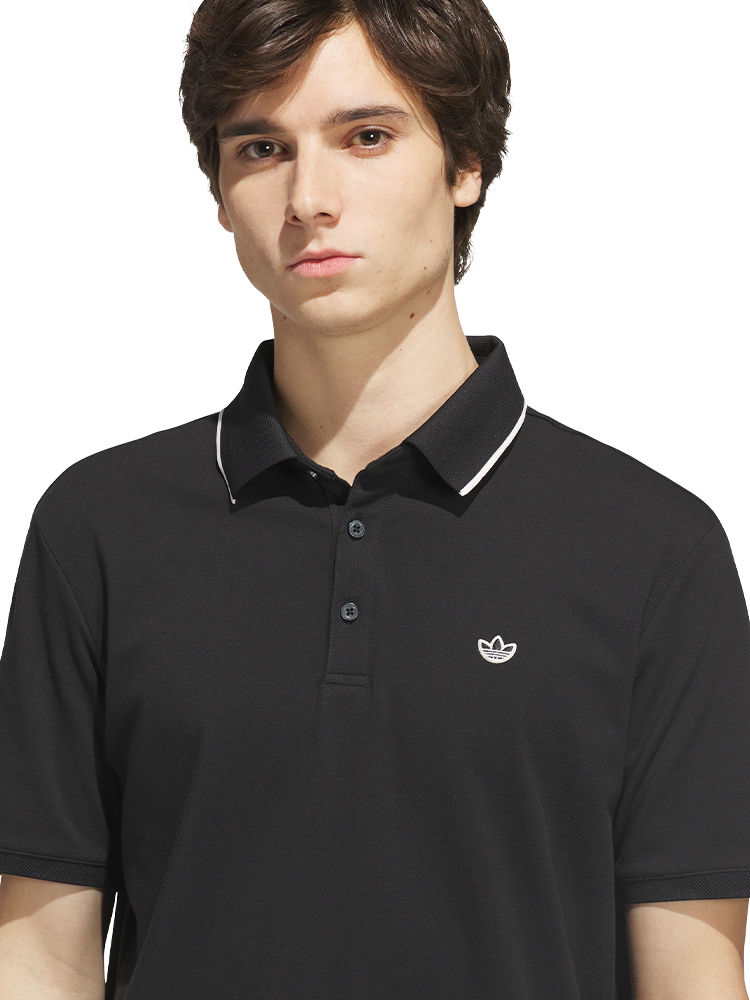 adidas Originals TWISTKNIT Trefoil Polo - Black