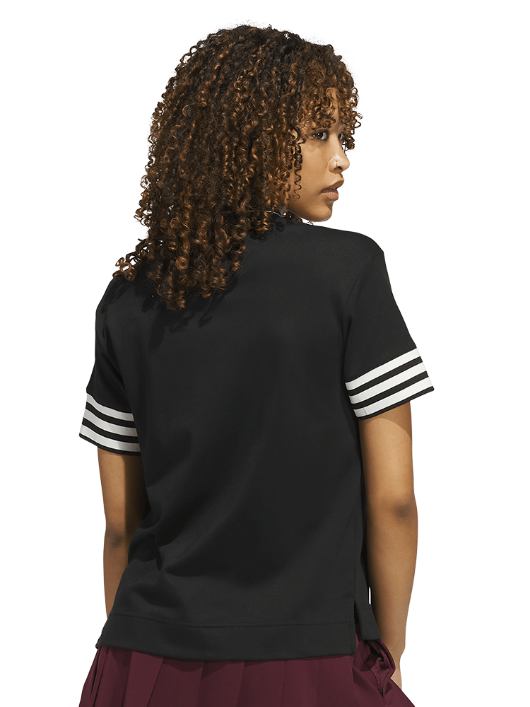 adidas Originals Womens 3-Stripe Polo - Black