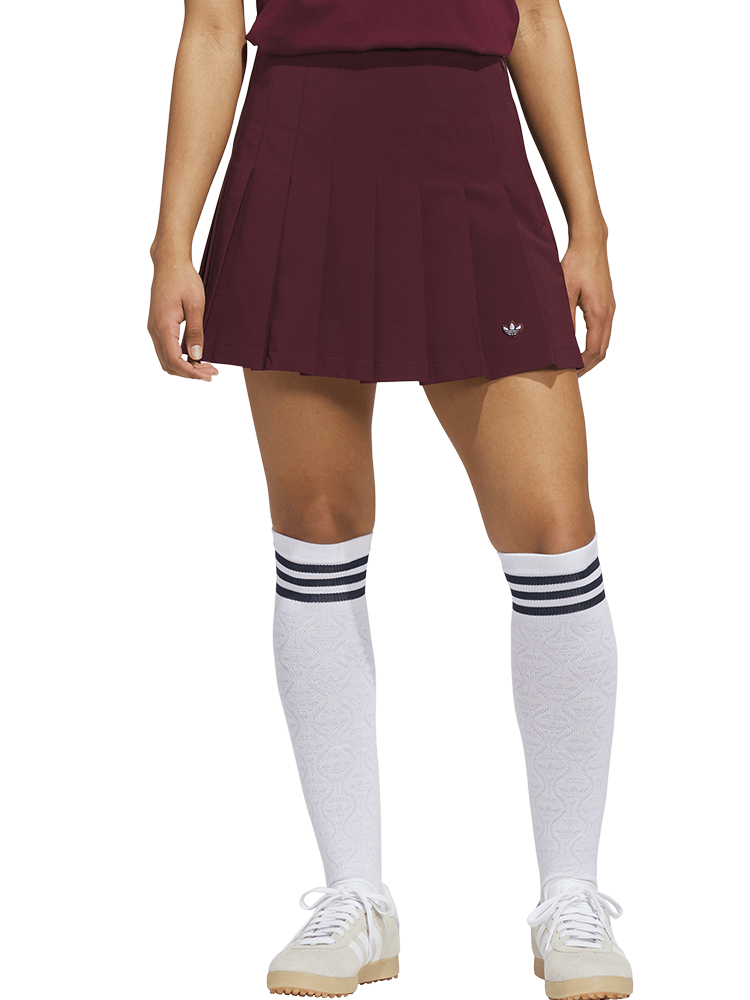 adidas Originals Women's Pleated Skort - Maroon