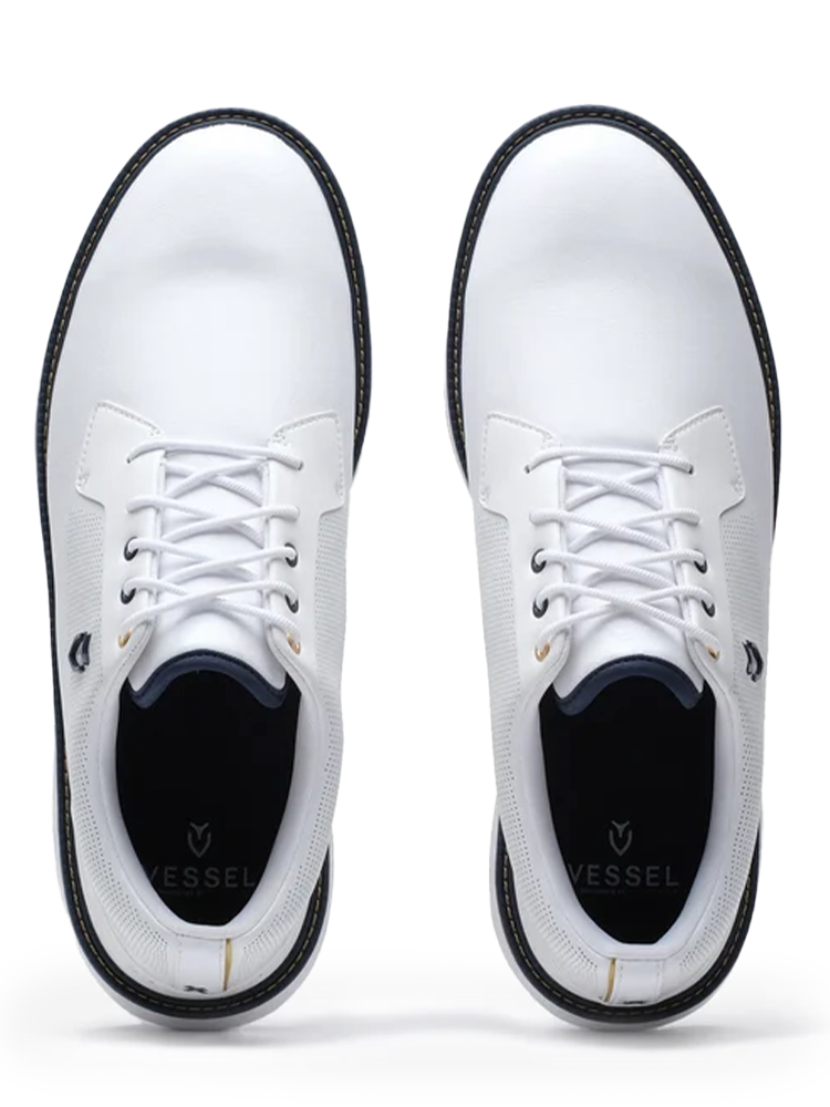 Vessel x Payntr SL Limited Edition Golf Shoes - White/Navy/Gold
