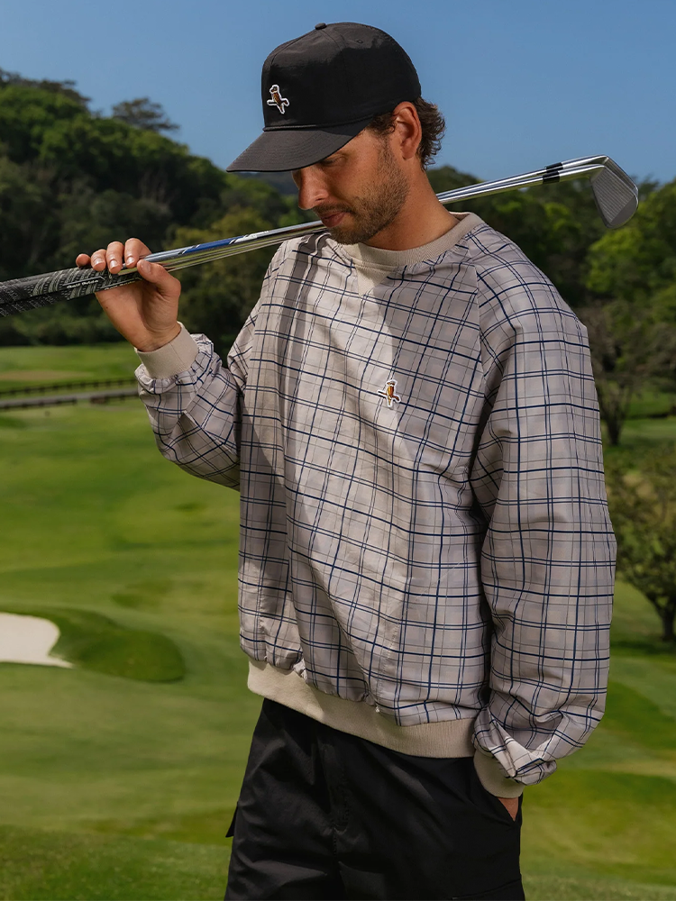Walker Golf Things Kooka Windbreaker - Sand/Navy
