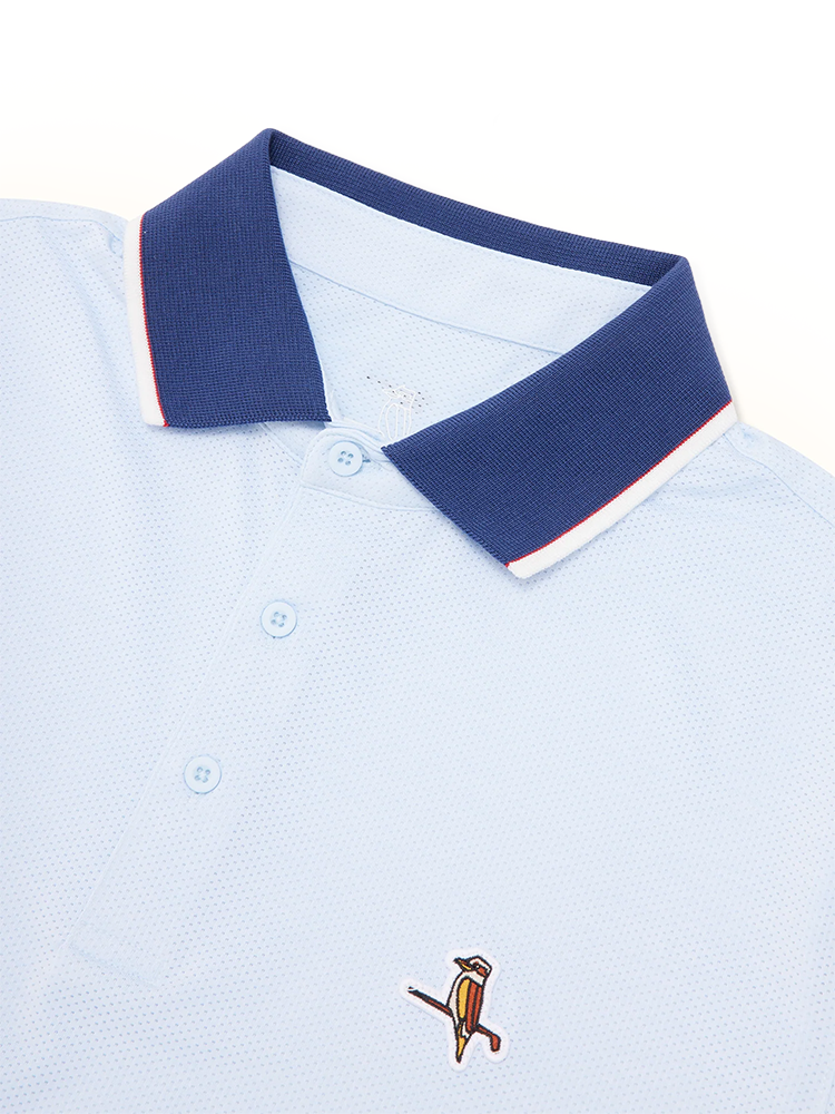 Walker Golf Things Members Polo - Sky