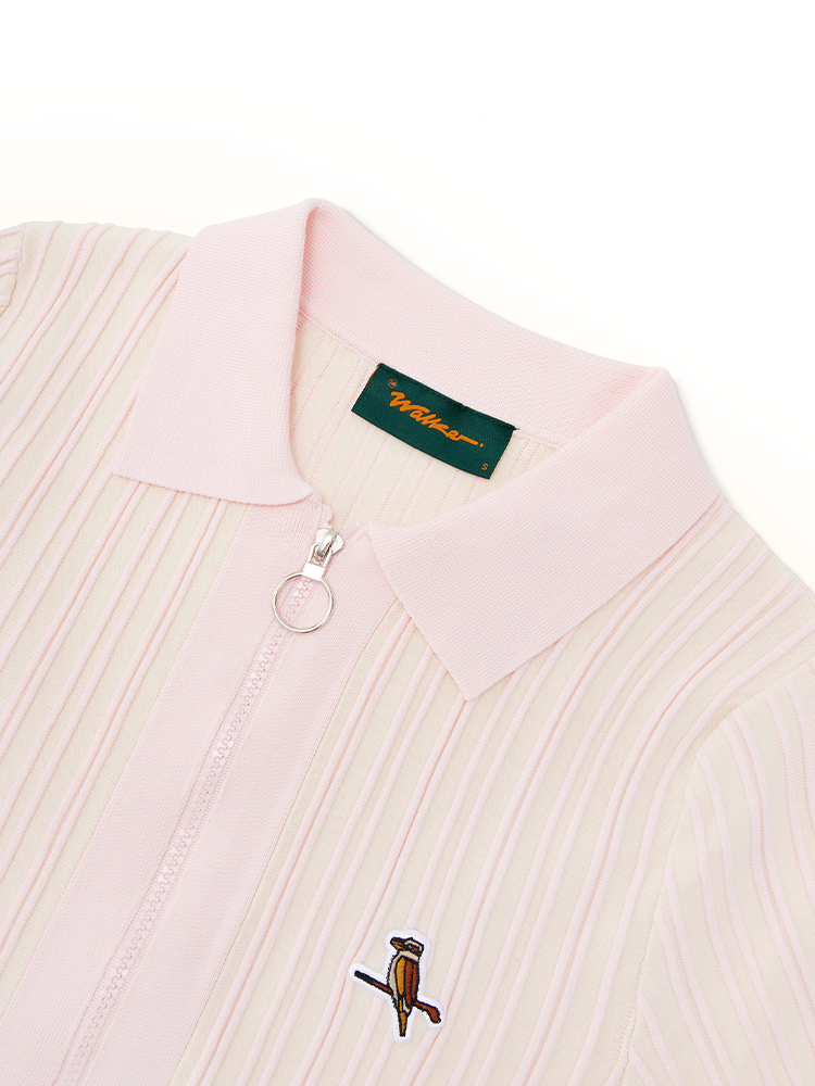 Walker Golf Things Women's Links Knit Dress - Pink/White