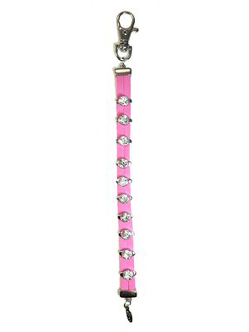 Navika Leather Crystal Stroke Counter Pink