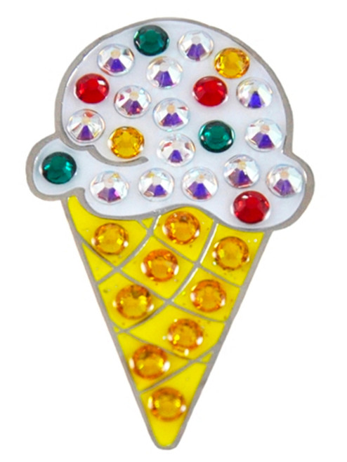 Navika Swarovski Crystal Ice Cream Cone Marker