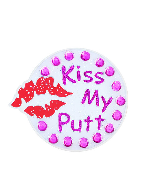 Navika Swarovski Crystal Kiss My Putt Marker