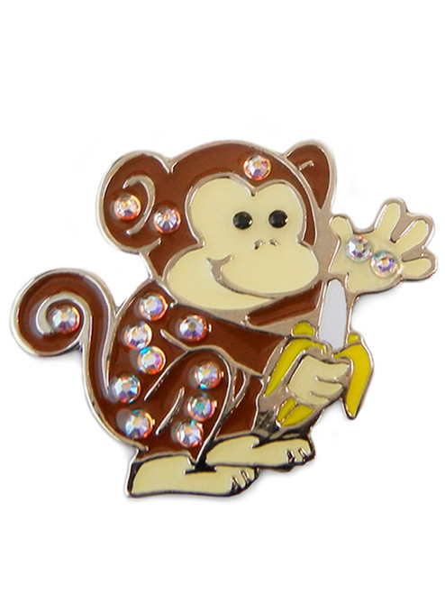 Navika Swarovski Crystal Monkey Marker