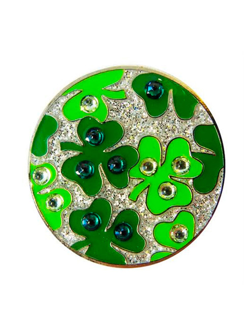 Navika Swarovski Crystal Shamrock Marker