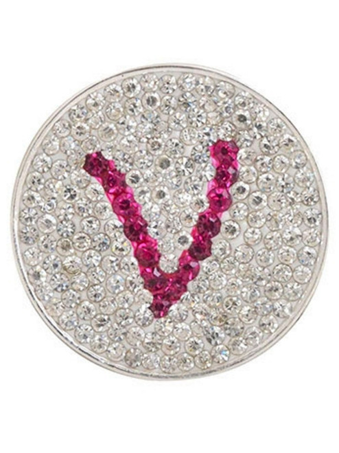 Navika Micro Pave Crystal Initial V Marker