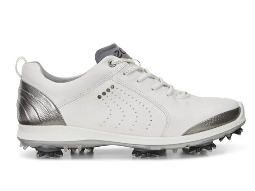 Ecco Ladies Biom G2 Golf Shoes - White/Buffed Silver