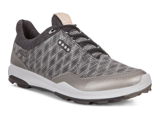 Ecco Biom Hybrid 3 Hybrid Golf Shoes - Black/Buffed Silver