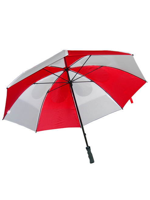 GustBuster Pro Series Gold Umbrella 62 Inch Red/White