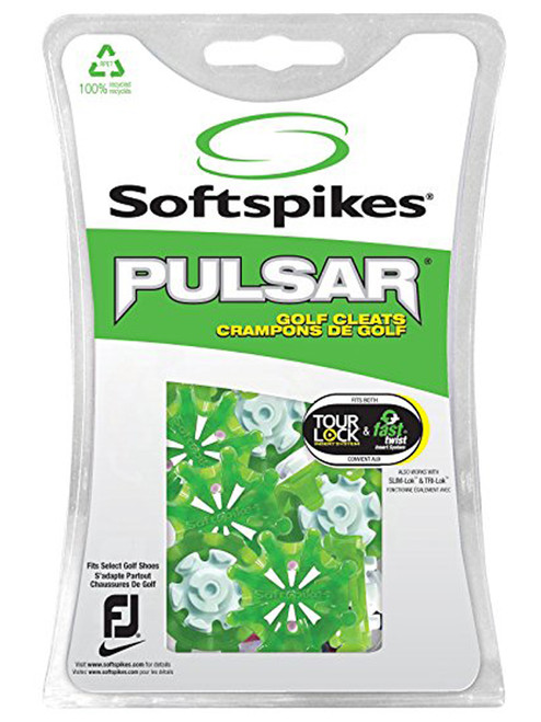 Softspikes Pulsar Tour Lock Cleats Fast Twist FJ Green