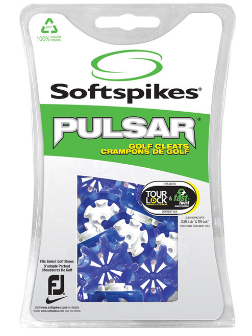 Softspikes Pulsar Tour Lock Cleats Fast Twist FJ Blue