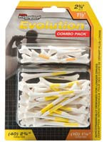Pride Golf Tee Evolution Yellow Combo Golf Tees Yellow