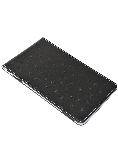 On Par Scorecard Holder Ostrich Print Black/White