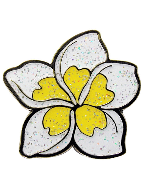 Navika Glitzy Plumeria Ball Marker