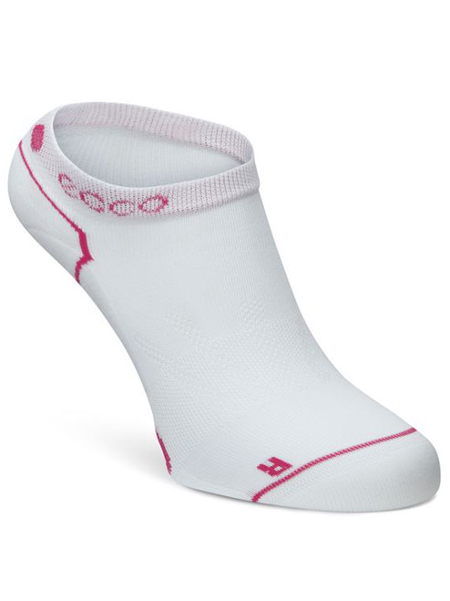 Ecco W Tour Lite No Show Socks - White/Candy