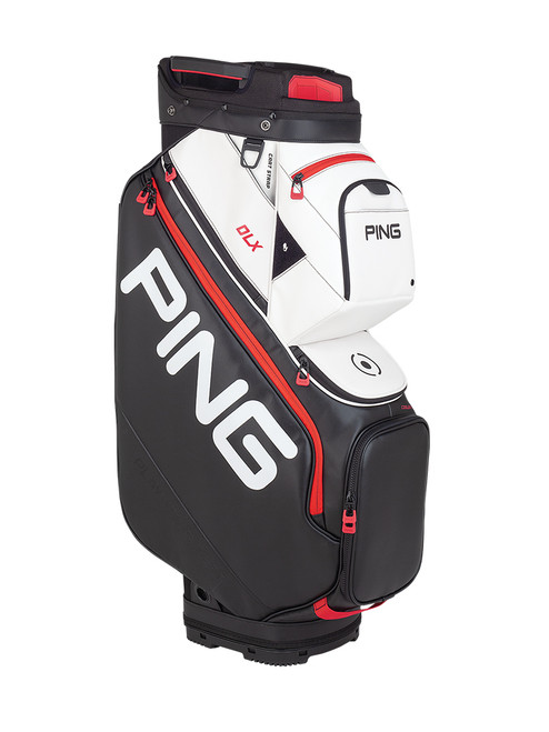 Ping DLX 191 Cart Bag - Black/White/Scarlet