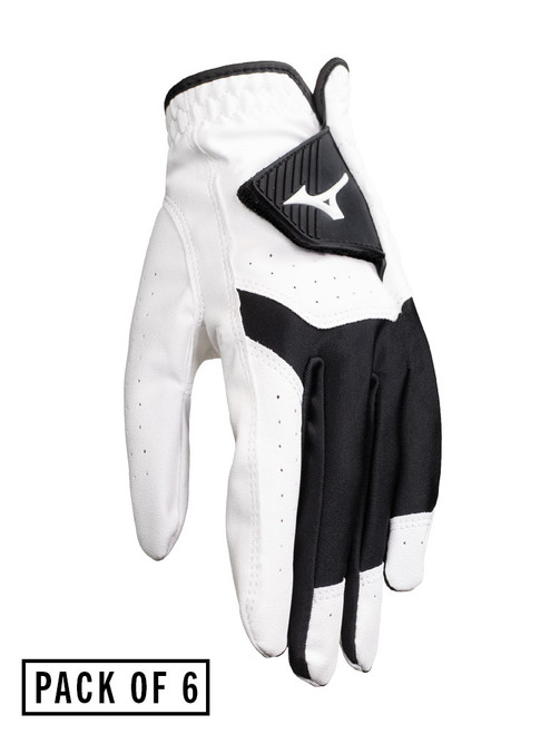 Mizuno Bioflex Golf Glove - Womens 6 Pack White