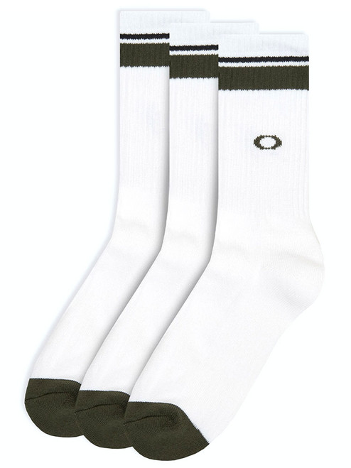 Oakley Essential 3 Pairs Of Socks - White