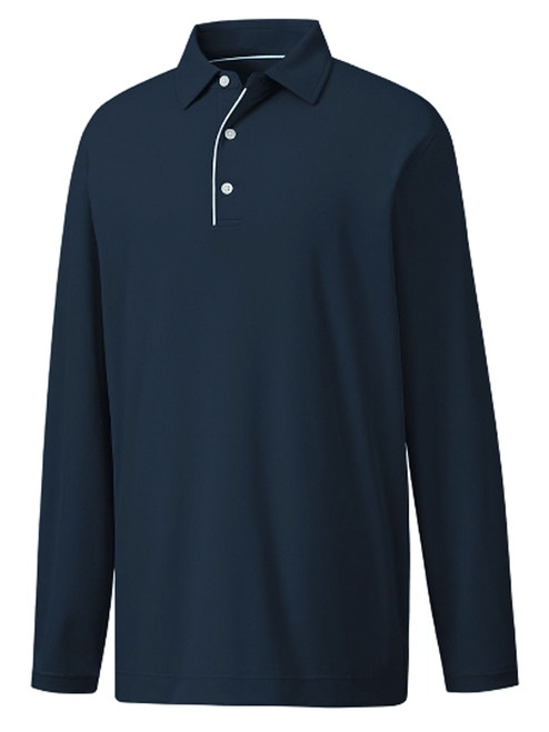 FootJoy Long Sleeve Sun Protection Polo - Navy