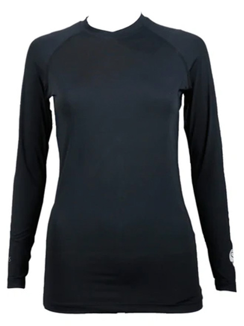 SParms Women's Body Round Neck Sun Protection - Black