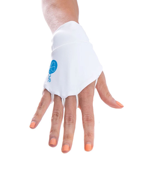 SParms Sun Protection Palmless Gloves - White