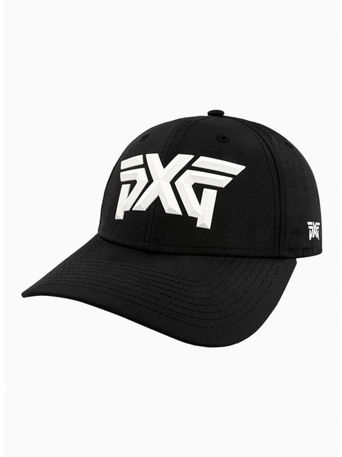 PXG 9Forty Faceted Logo Adjustable Strapback Cap - Black