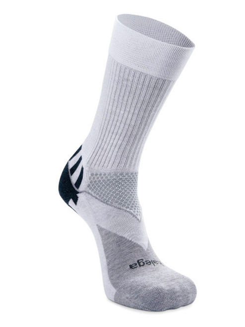 Balega Enduro V-Tech Crew Socks - White/Midgrey