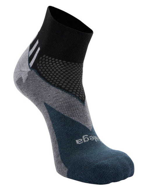 Balega Enduro V-Tech Quarter Socks - Black/Charcoal