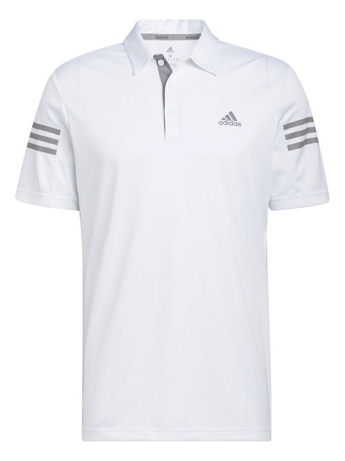 adidas 3-Stripe Polo Shirt - White