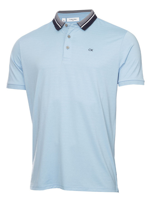 Calvin Klein Whisper Polo Shirt - Dusty Blue