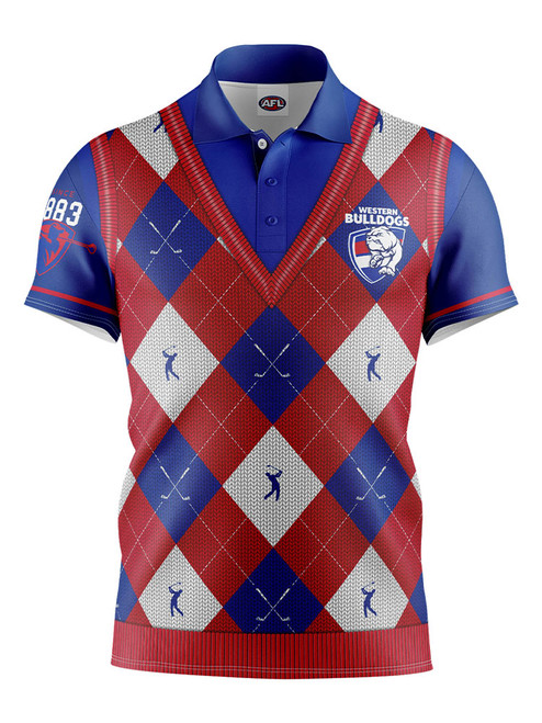 Official AFL Fairway Golf Polo Shirt - Western Bulldogs