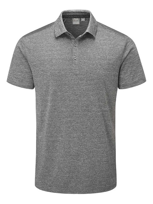 Ping Lindum Tailored Fit Polo - Charcoal Marl