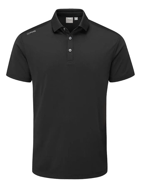 Ping Lindum Tailored Fit Polo - Black