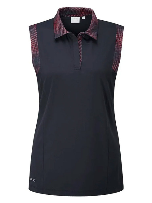 Ping Women's Evie Polo - Navy/Navy Multi