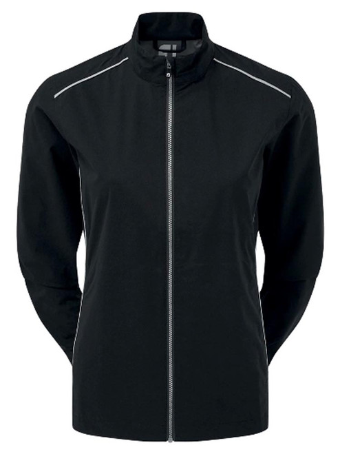 FootJoy Women's HydroLite Rain Jacket - Black/Silver