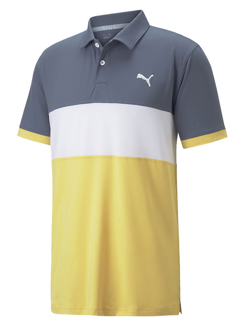 Puma CLOUDSPUN Highway Polo - Evening Sky/Mustard Seed