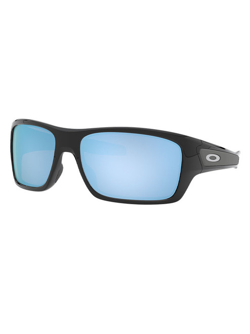 Oakley Turbine Sunglasses - Polished Black w/ Prizm Deep Water Polarised