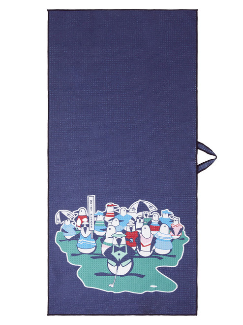 Original Penguin Pete Waffle Golf Towel - Black Iris
