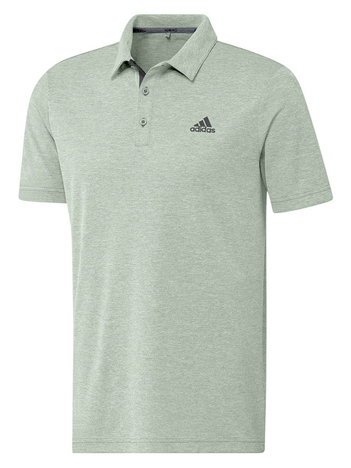 adidas Drive Heather Polo Shirt - Linen Green Mel.