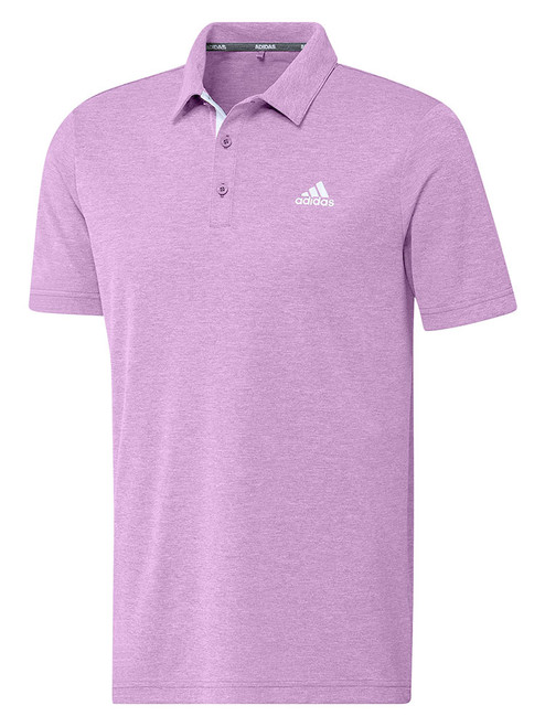 adidas Drive Heather Polo Shirt - Bliss Lilac Mel. adidas Drive Heather Polo Shirt - Bliss Lilac Mel.