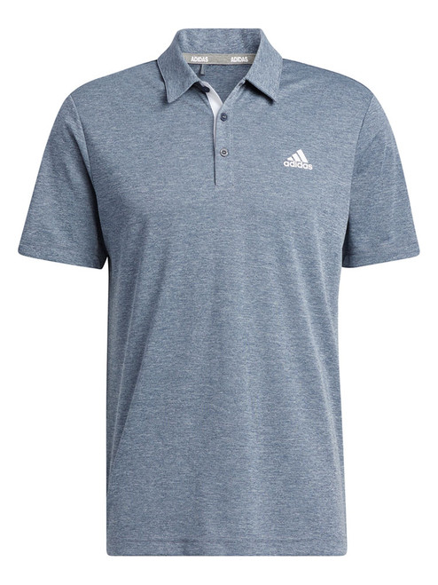 adidas Drive Heather Polo Shirt - Colligate Navy Mel.