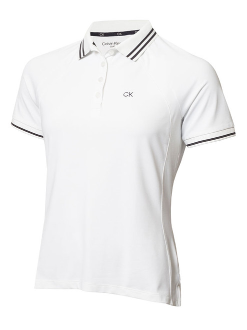 Calvin Klein Women's Genesee Polo - White/Navy