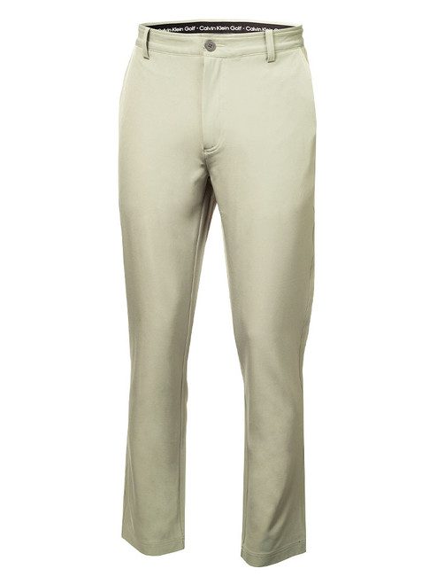 Calvin Klein Bullet Regular Fit Stretch Trouser - Cameo Green