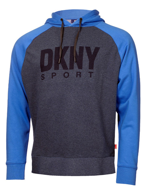 DKNY Sport Reach Hoodie - Slate Marl/Yale Blue