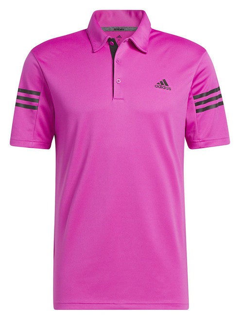 adidas 3-Stripe Polo Shirt - Lucid Fuchsia