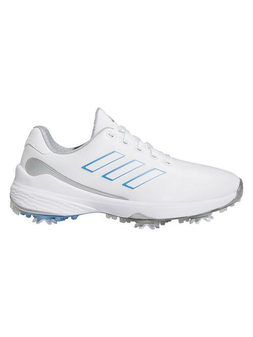 adidas Women's ZG23 Lightstrike Golf Shoes - Ftwr White/Blue Fusion/Silver Met.