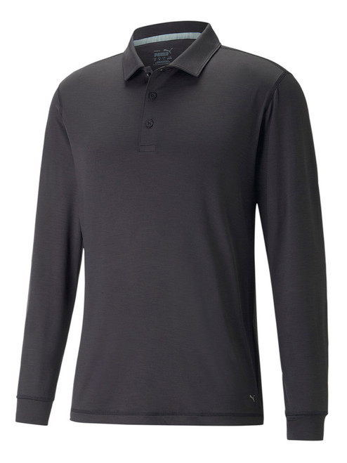 Puma YouV Long Sleeve Golf Polo Shirt - Puma Black